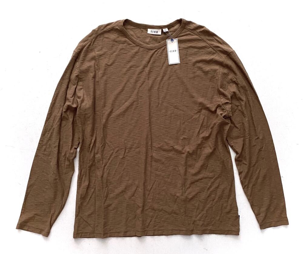 ROWM Shirt Nwt Long Sleeve Dark Khaki 100% Cotton XL